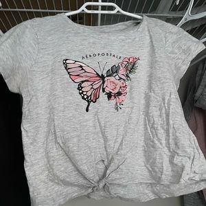 Aeropostale Kids Girls Cropped Shirt L/G
